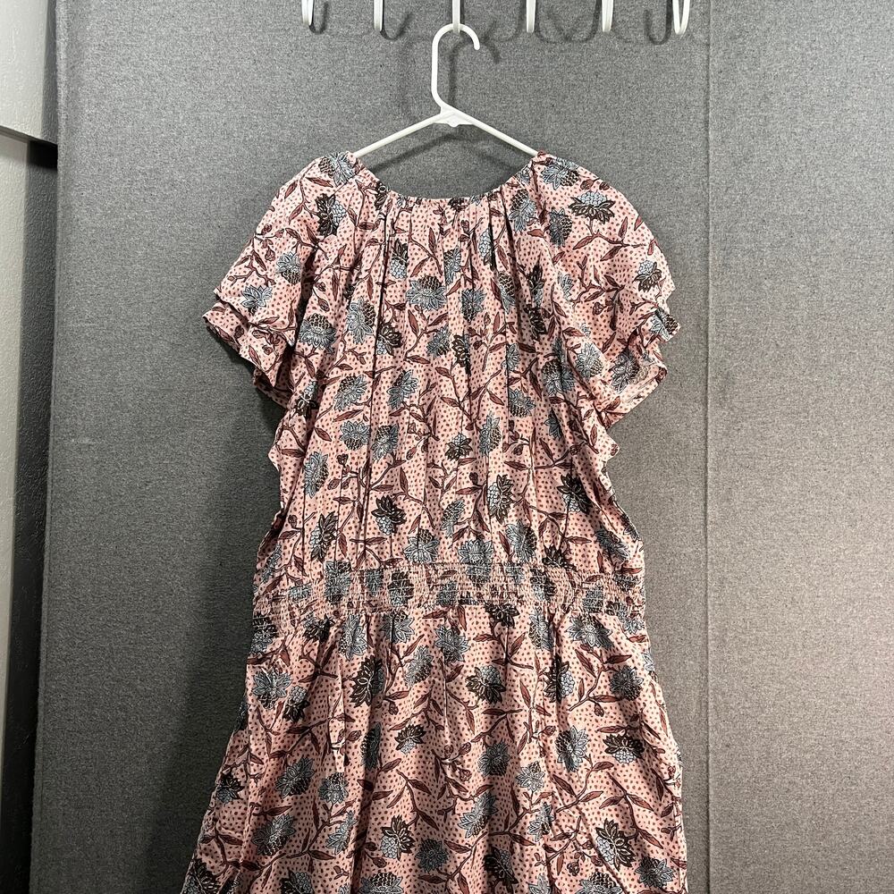 Destination 365 Women Dress  Regular Printed Short-Sleeve Midi Dress Size 1X - Picture 2 of 11